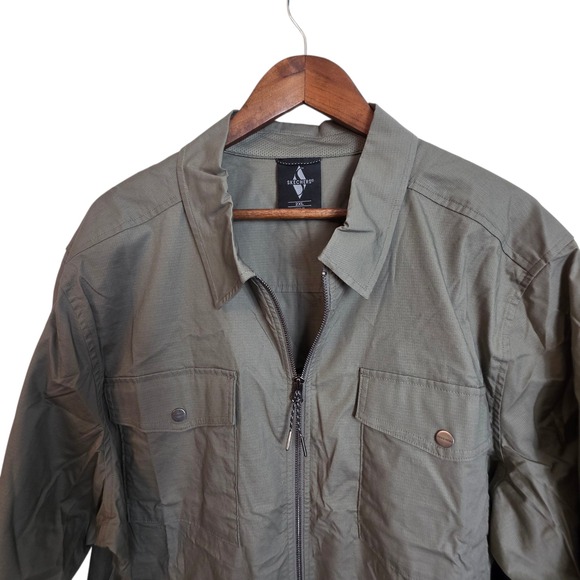 Skechers Men's Utility Jacket Green Full Zip Pockets Lightweight 2XL - Picture 3 of 14